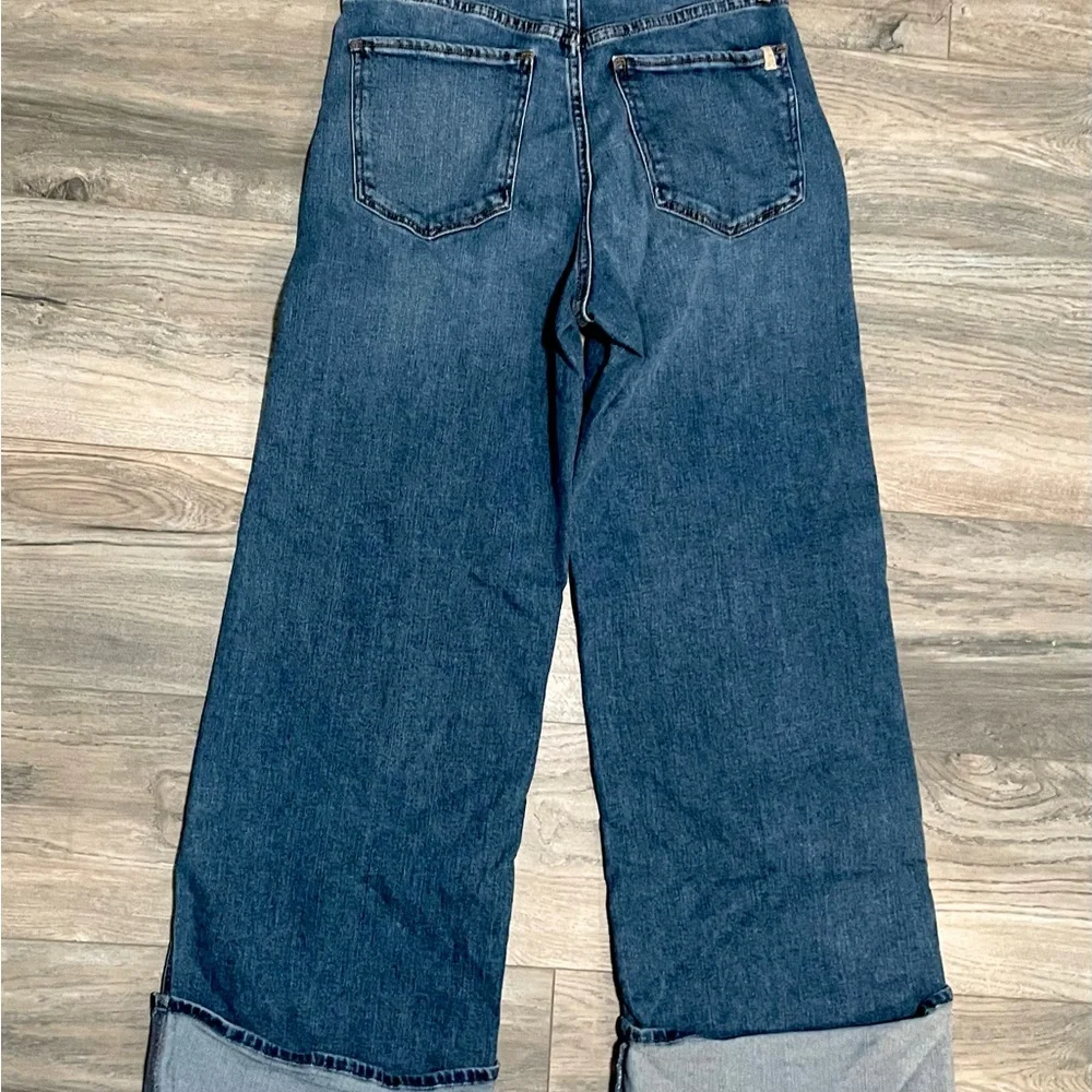 Joe’s Jeans Trixie Wide Leg Cuffed Jeans – First Bite Wash, Size 27 - Picture 8 of 8